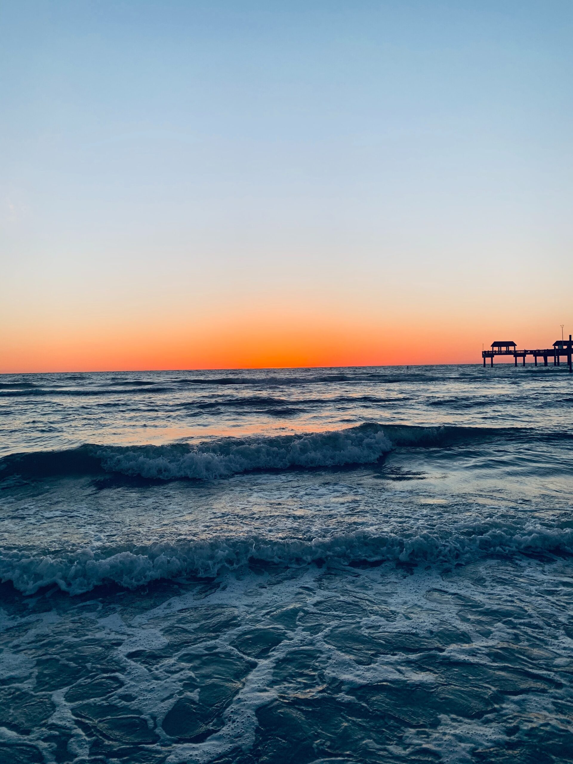 Couple walking the beach