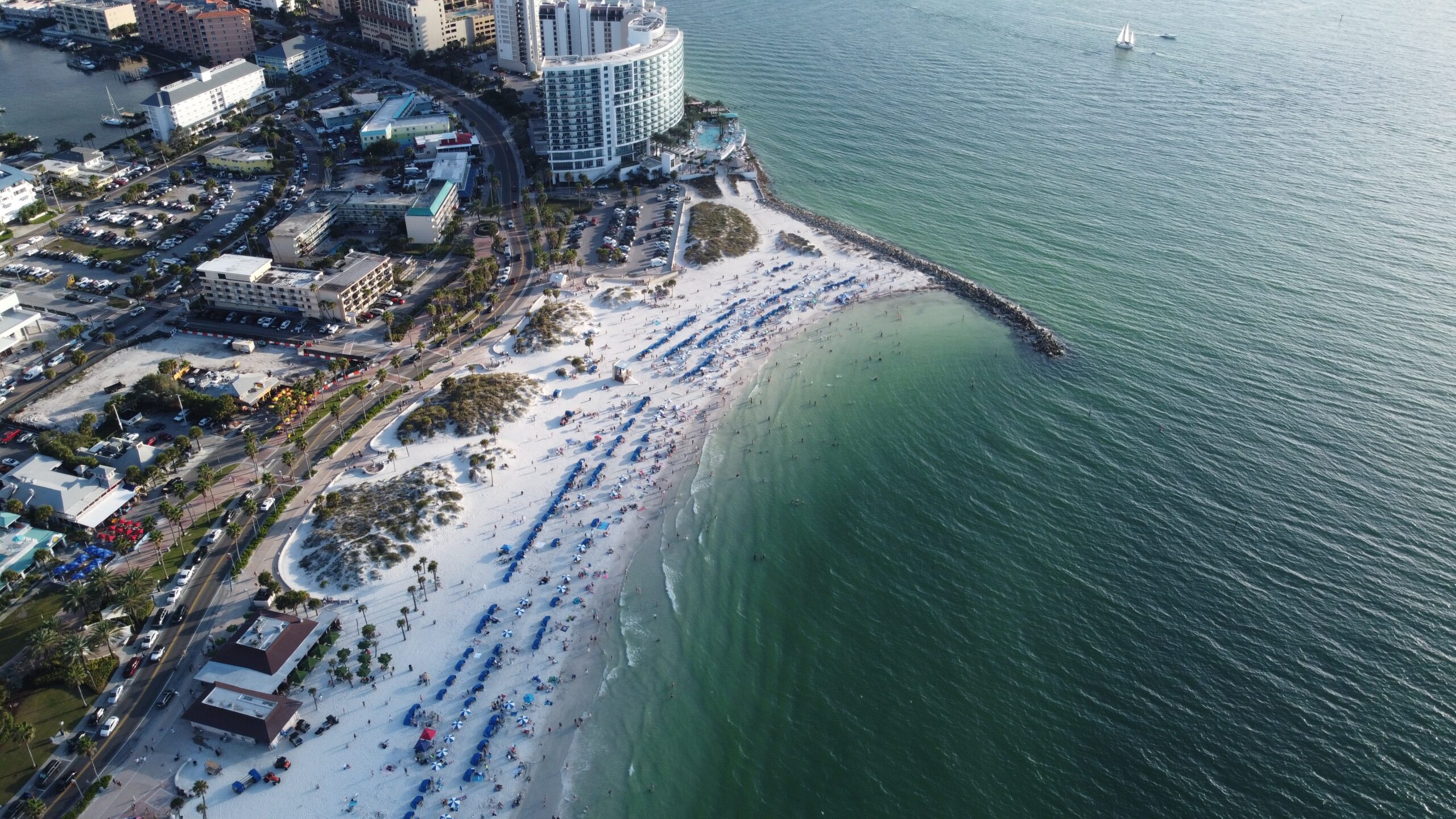 Clear Gulf water at Clearwater Beach