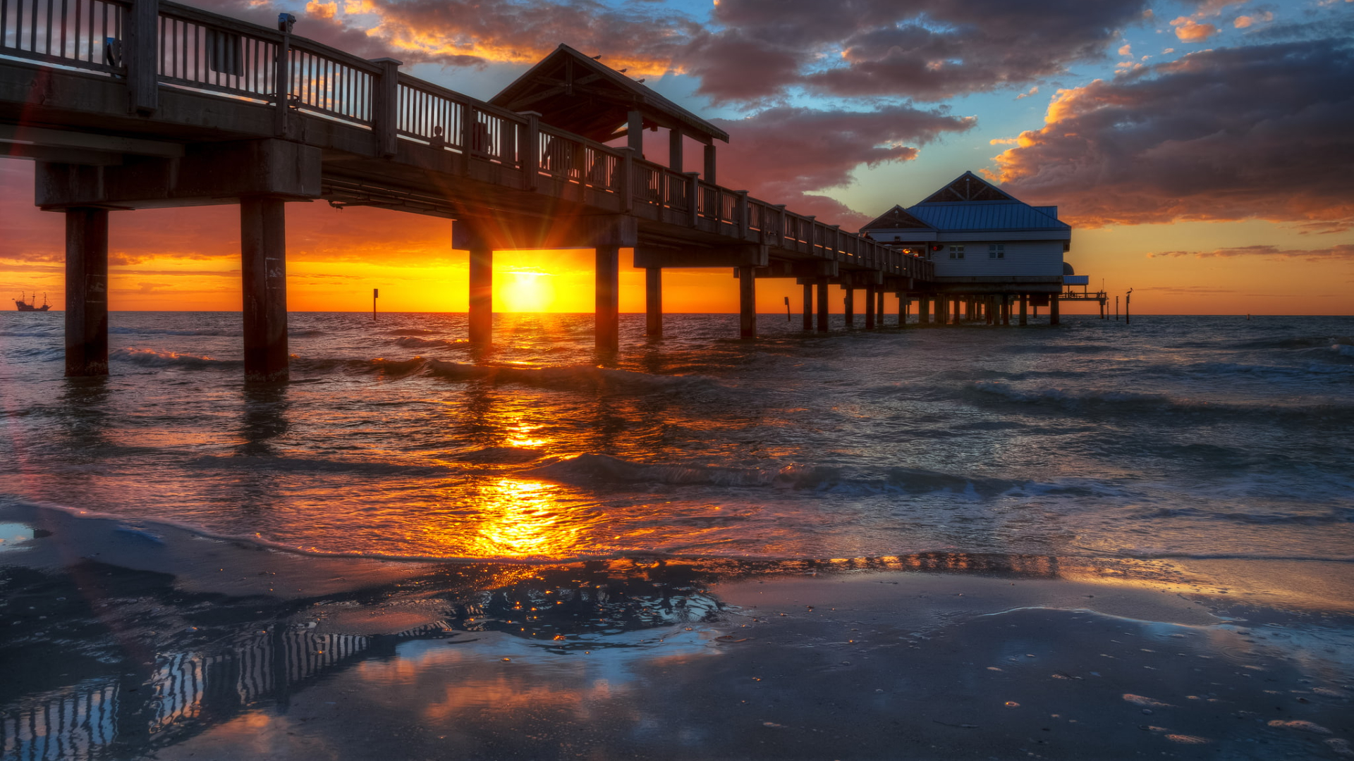 Panoramic view of Clearwater Beach